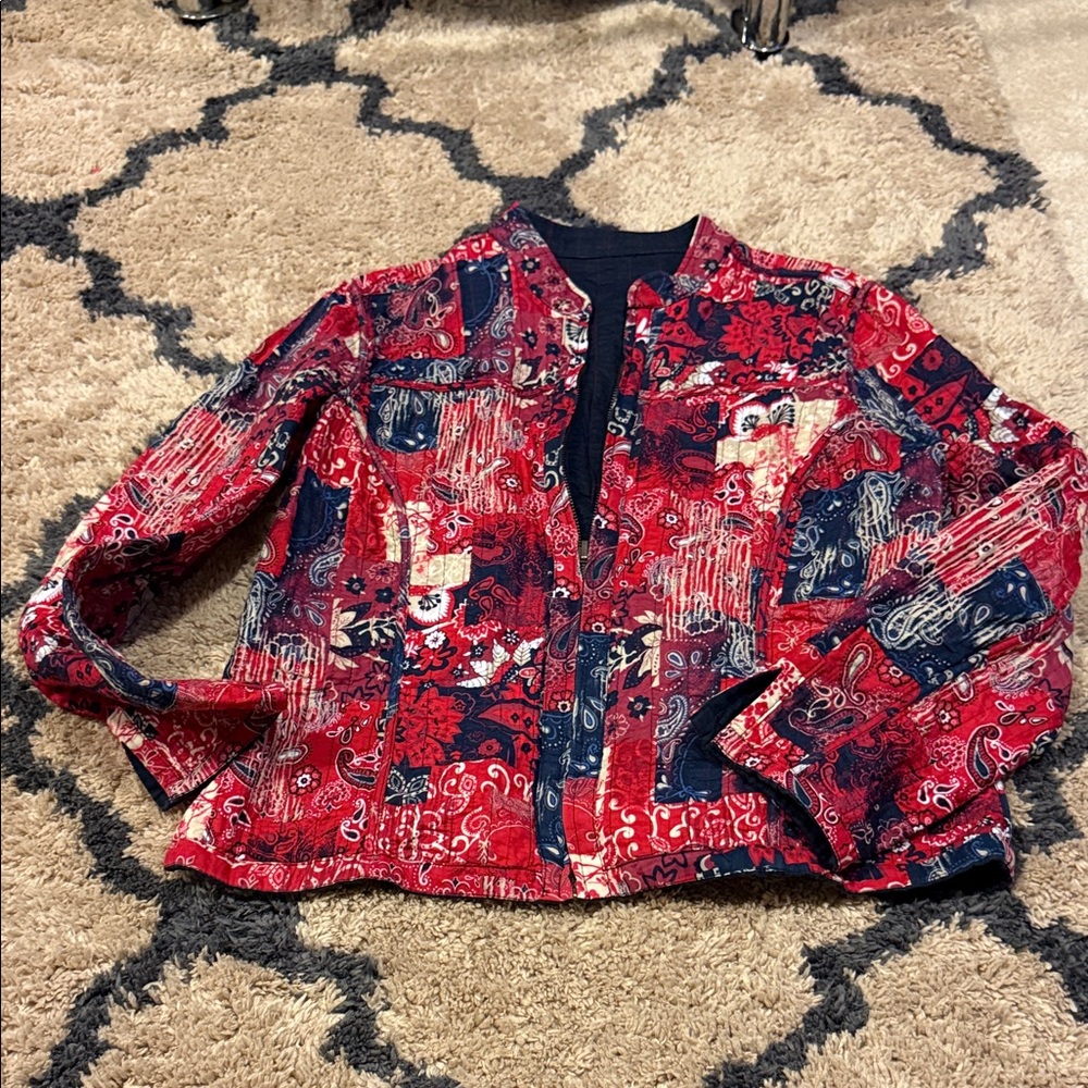 Stylish Red and Blue Jacket